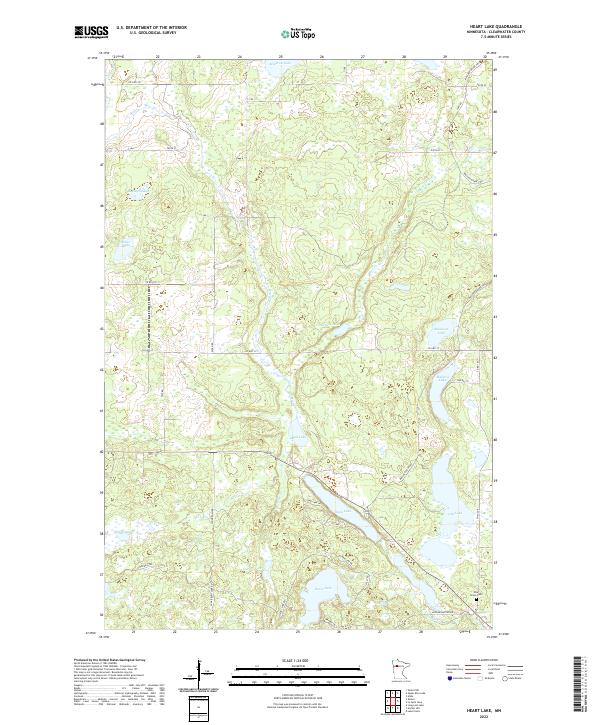 USGS Topographic Map – Heart Lake