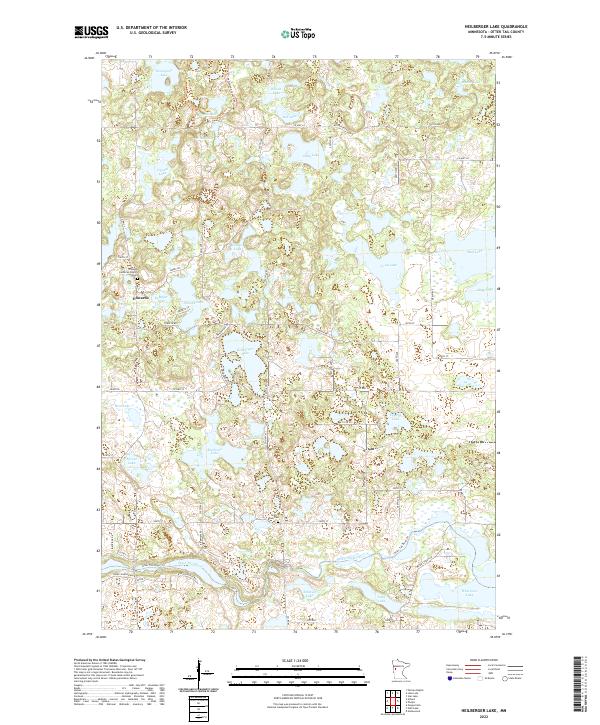 USGS Topographic Map – Heilberger Lake