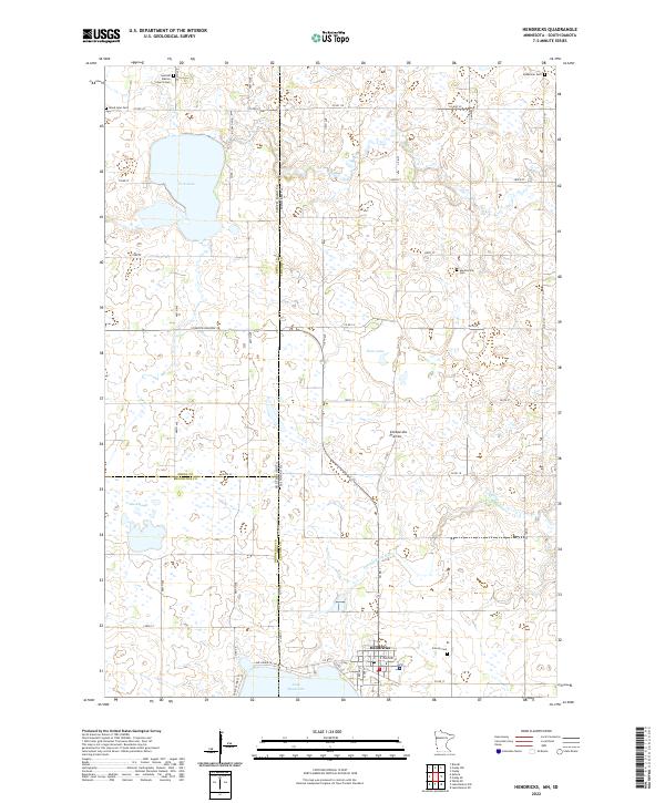 USGS Topographic Map – Hendricks