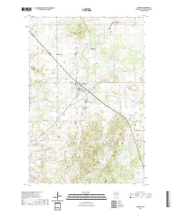 USGS Topographic Map – Henning