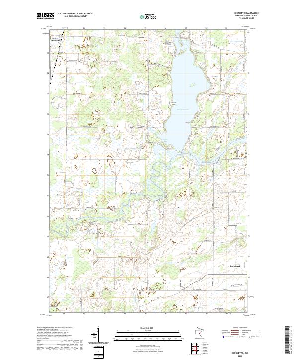 USGS Topographic Map – Henriette