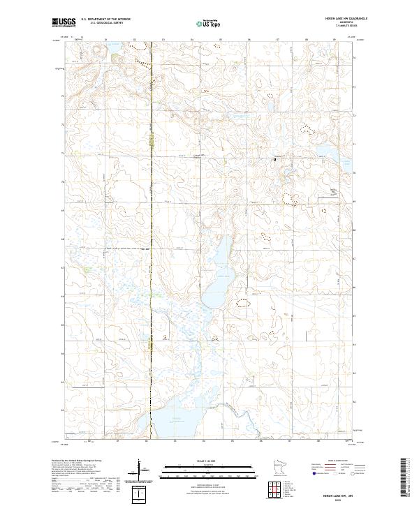 USGS Topographic Map – Heron Lake NW
