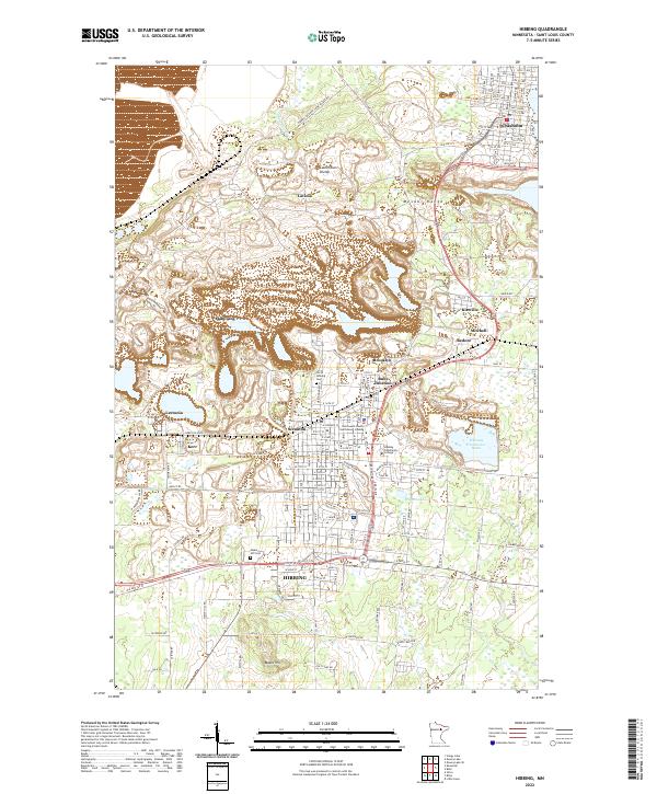 USGS Topographic Map – Hibbing