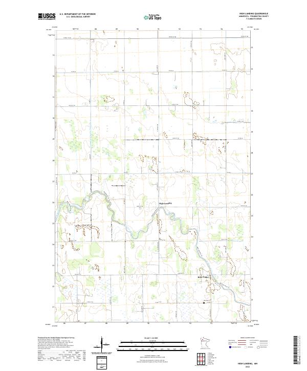 USGS Topographic Map – High Landing