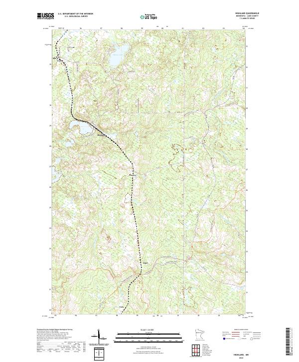USGS Topographic Map – Highland