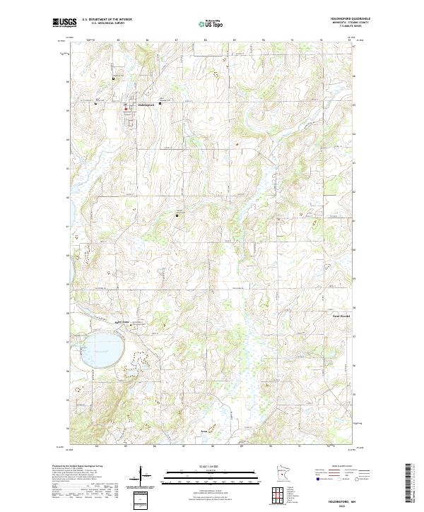 USGS Topographic Map – Holdingford