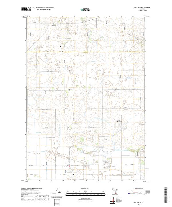 USGS Topographic Map – Hollandale