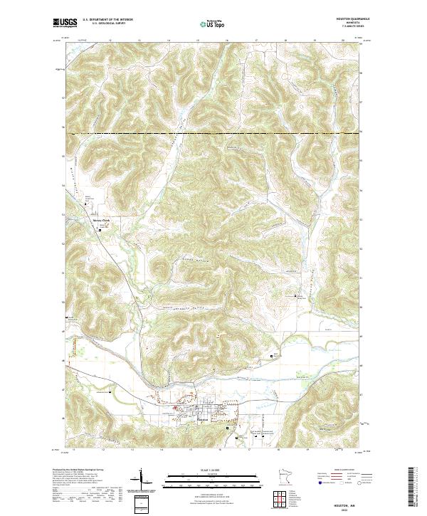 USGS Topographic Map – Houston
