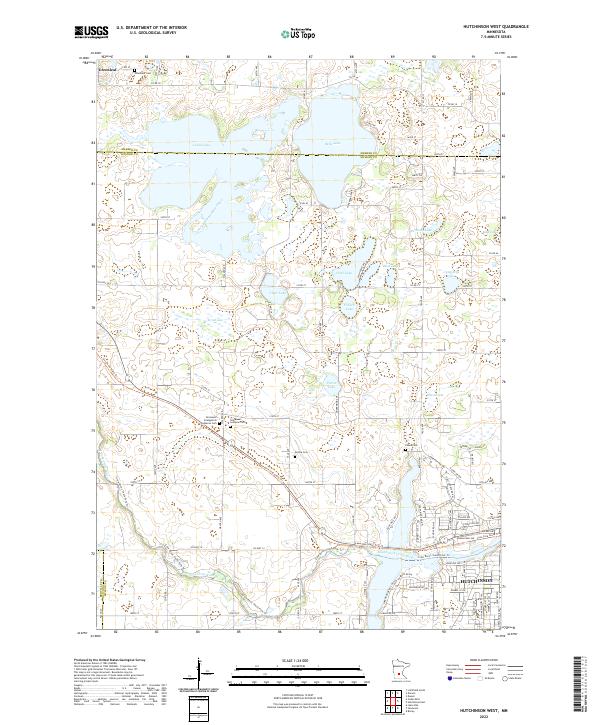 USGS Topographic Map – Hutchinson West