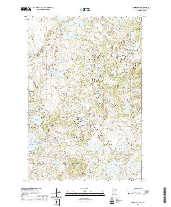 USGS Topographic Map – Inspiration Peak