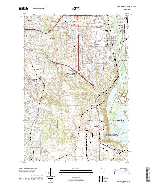 USGS Topographic Map – Inver Grove Heights