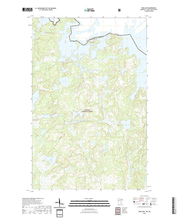USGS Topographic Map – Iron Lake