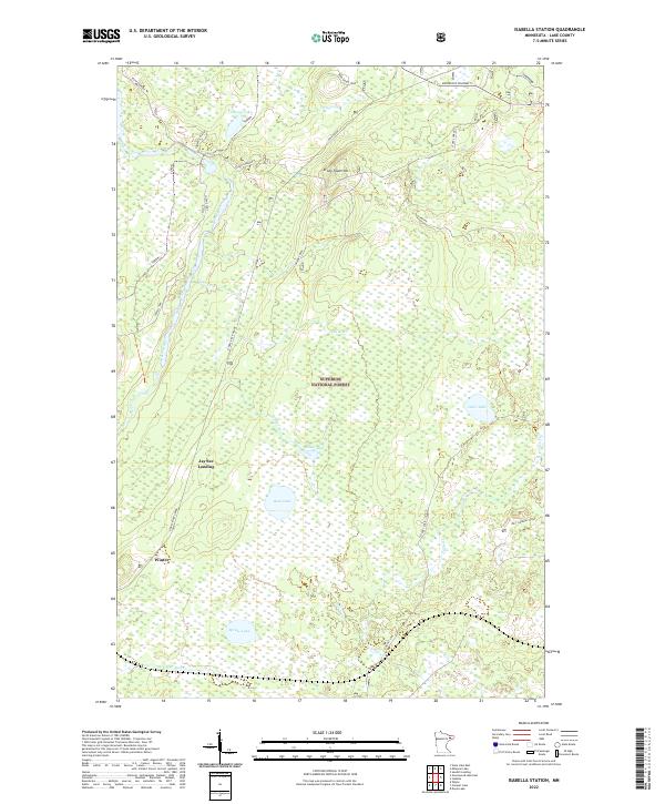USGS Topographic Map – Isabella Station