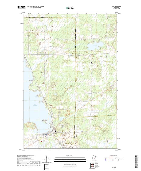 USGS Topographic Map – Isle