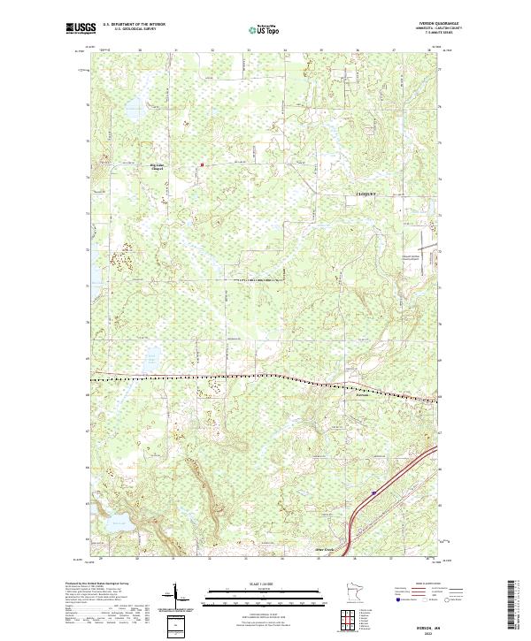 USGS Topographic Map – Iverson