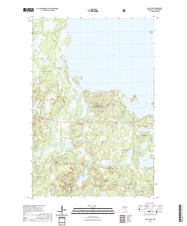 USGS Topographic Map – Jack Lake