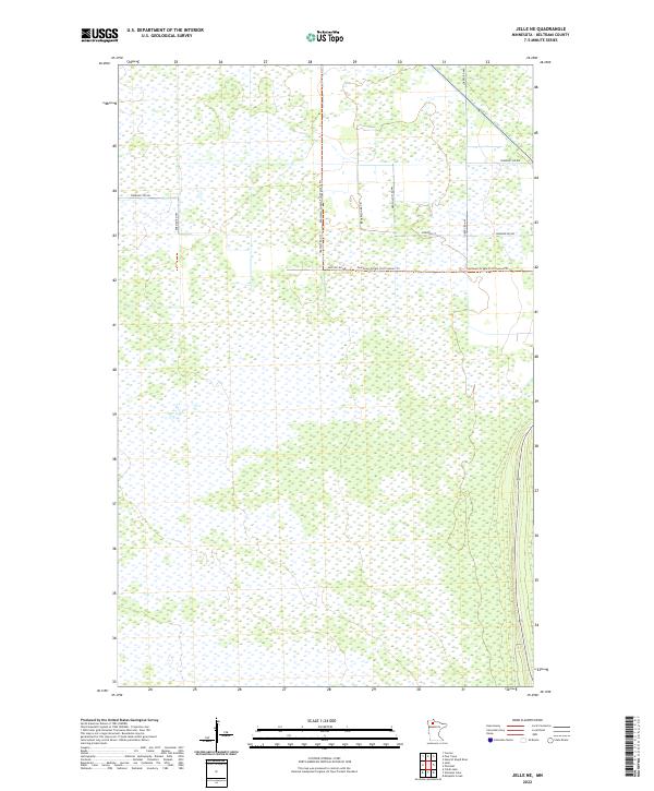 USGS Topographic Map – Jelle NE