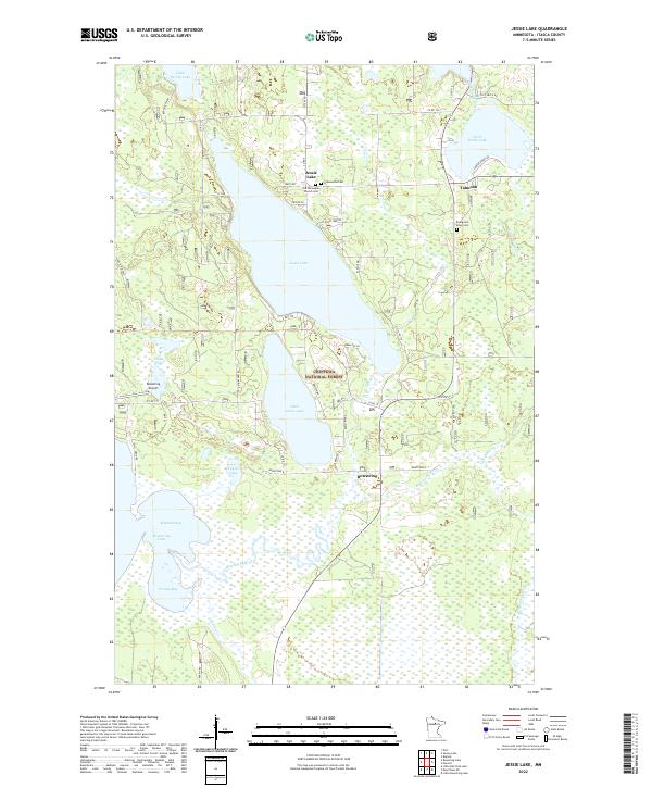 USGS Topographic Map – Jessie Lake