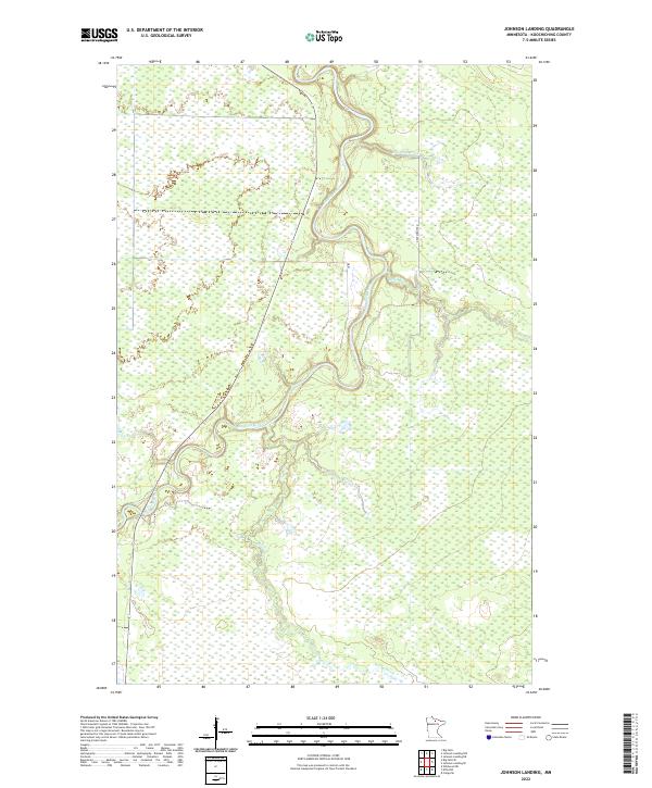 USGS Topographic Map – Johnson Landing