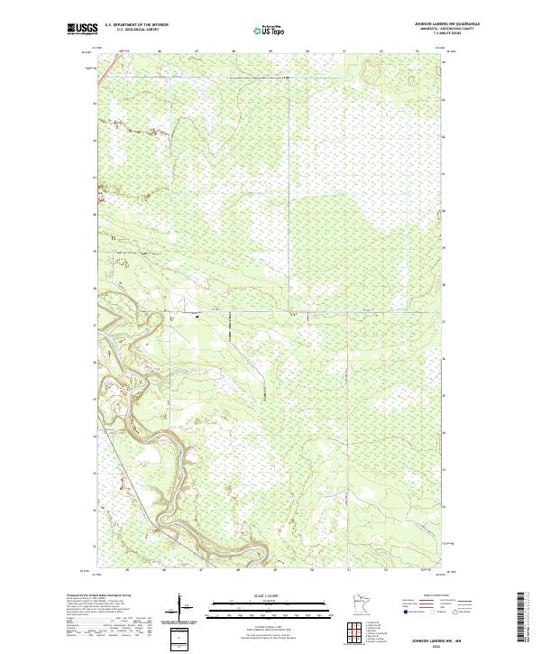 2022 Map of Johnson Landing NW, 2022 Print