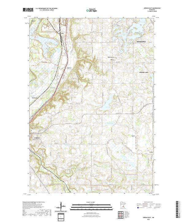 USGS Topographic Map – Jordan East