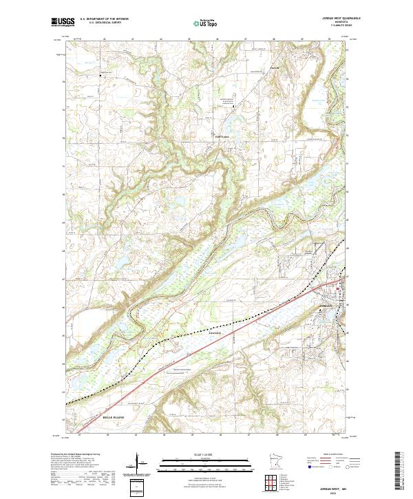 USGS Topographic Map – Jordan West