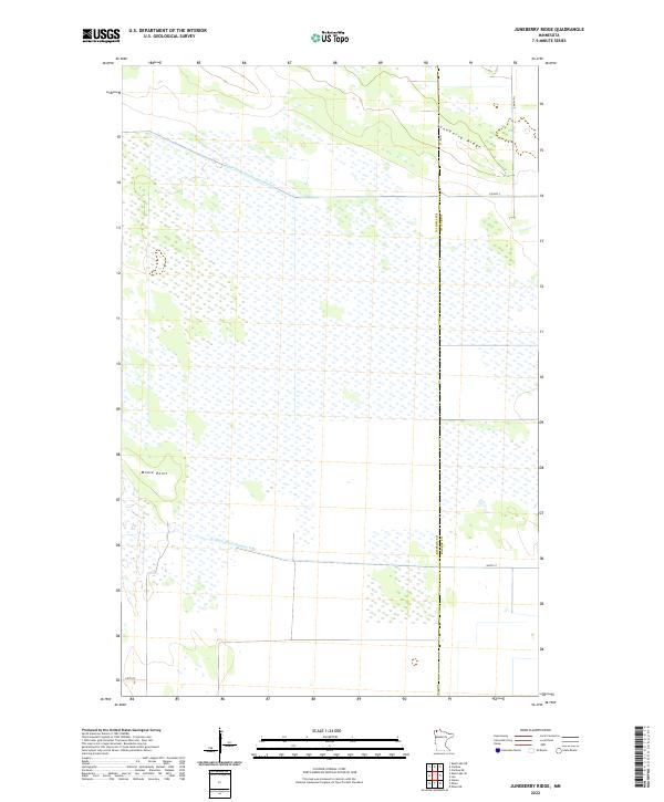 USGS Topographic Map – Juneberry Ridge
