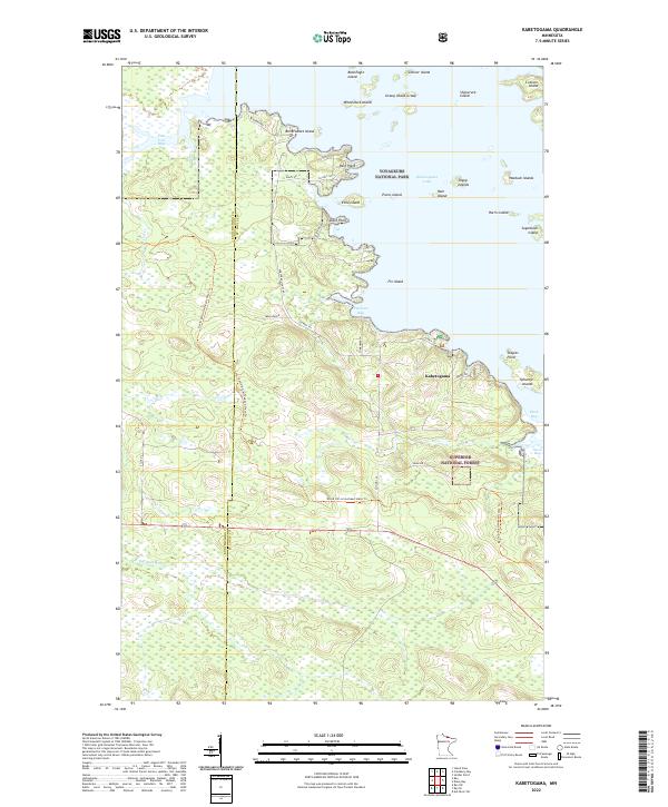 USGS Topographic Map – Kabetogama