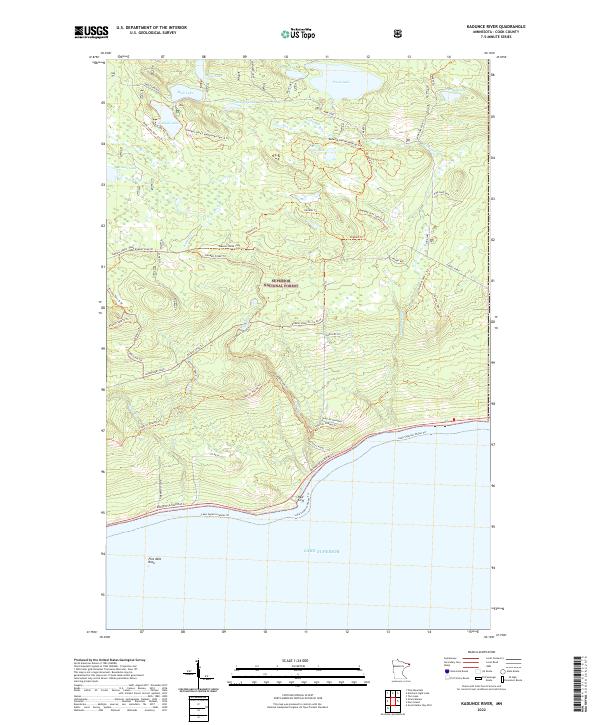 USGS Topographic Map – Kadunce River