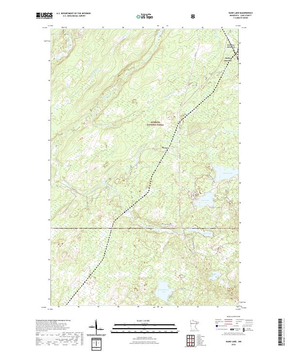 USGS Topographic Map – Kane Lake