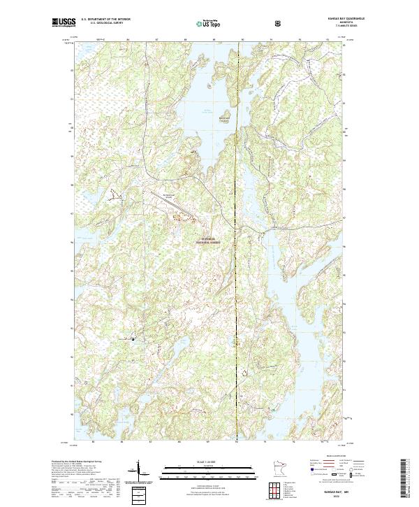USGS Topographic Map – Kangas Bay