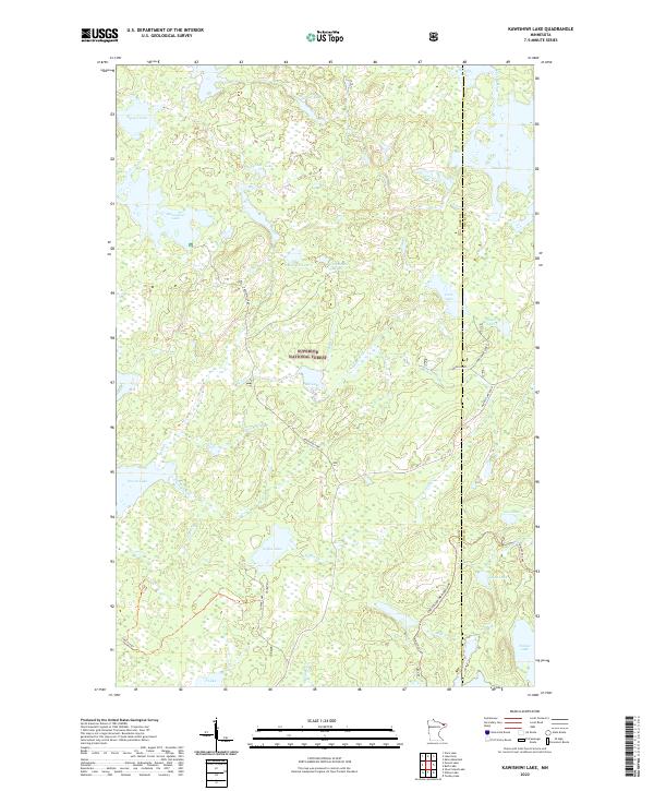 USGS Topographic Map – Kawishiwi Lake