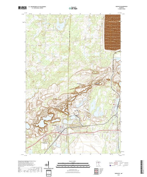 USGS Topographic Map – Keewatin