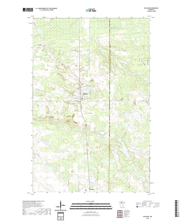 USGS Topographic Map – Kelliher