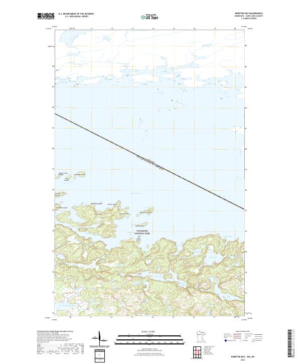 USGS Topographic Map – Kempton Bay