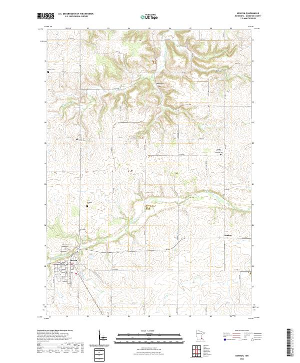 USGS Topographic Map – Kenyon