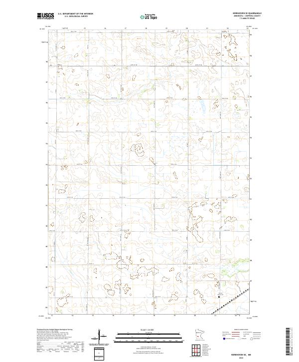 USGS Topographic Map – Kerkhoven SE