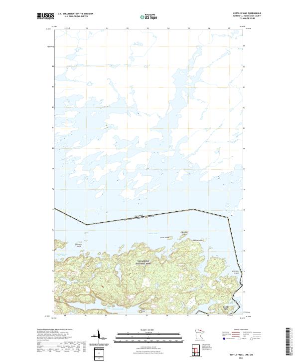 USGS Topographic Map – Kettle Falls