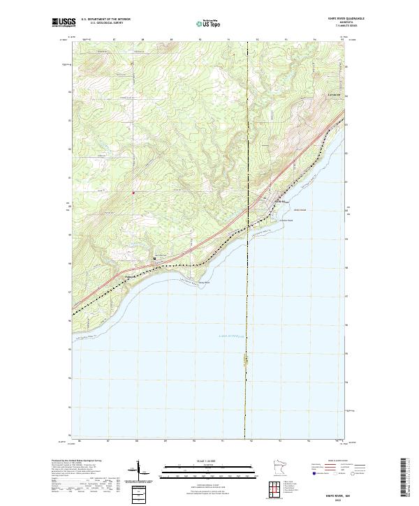 USGS Topographic Map – Knife River
