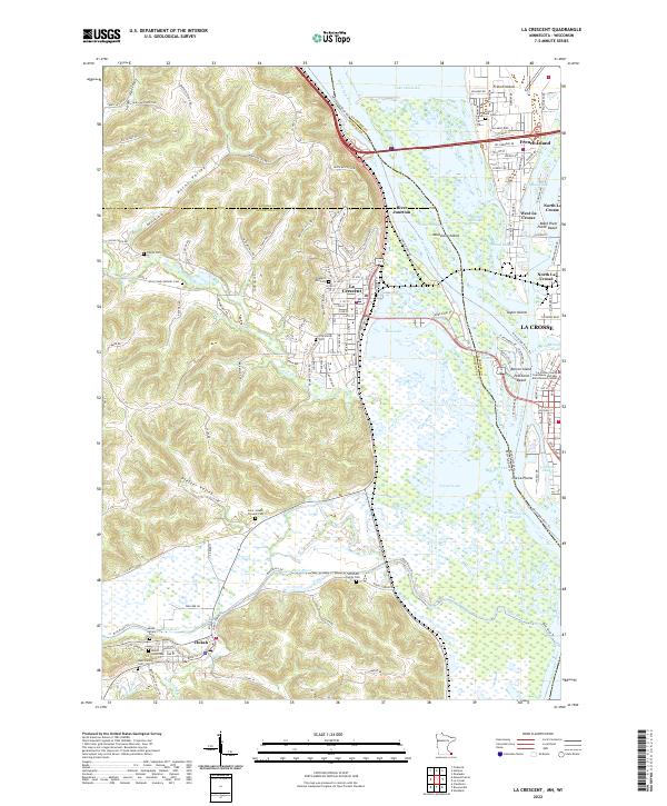 USGS Topographic Map – La Crescent