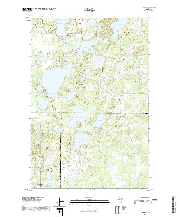 USGS Topographic Map – Lake Ada