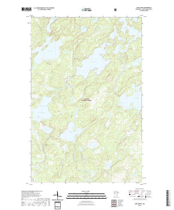 USGS Topographic Map – Lake Agnes