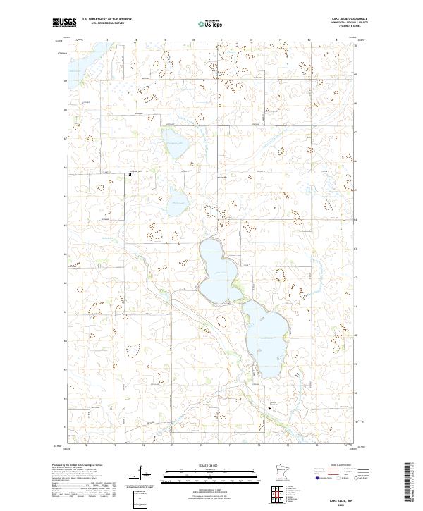 USGS Topographic Map – Lake Allie