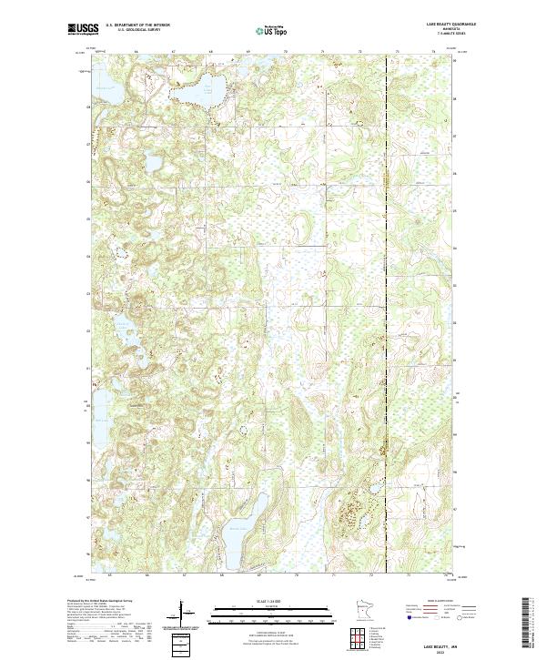 USGS Topographic Map – Lake Beauty