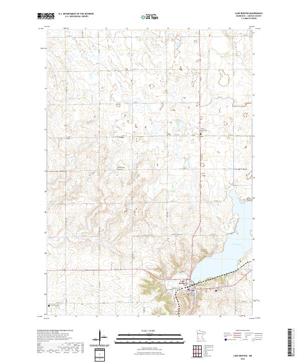 USGS Topographic Map – Lake Benton