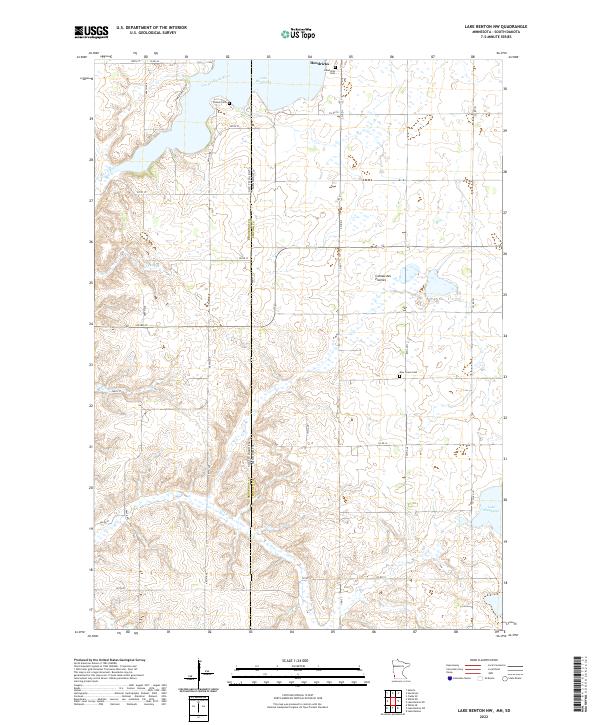 USGS Topographic Map – Lake Benton NW