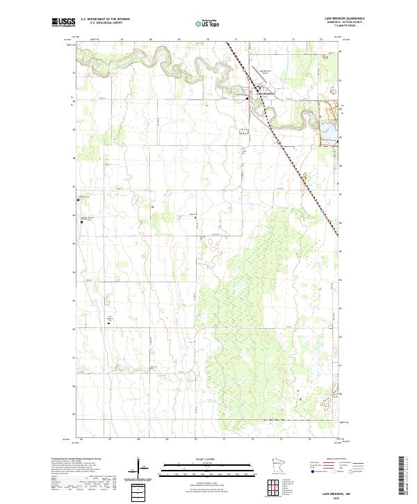 USGS Topographic Map – Lake Bronson