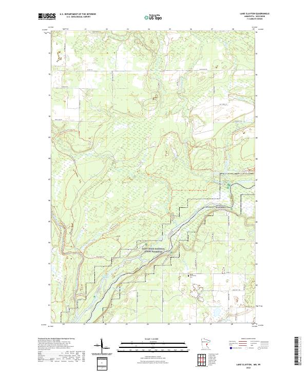 USGS Topographic Map – Lake Clayton