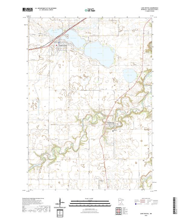 USGS Topographic Map – Lake Crystal
