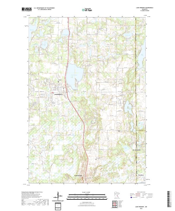 USGS Topographic Map – Lake Fremont